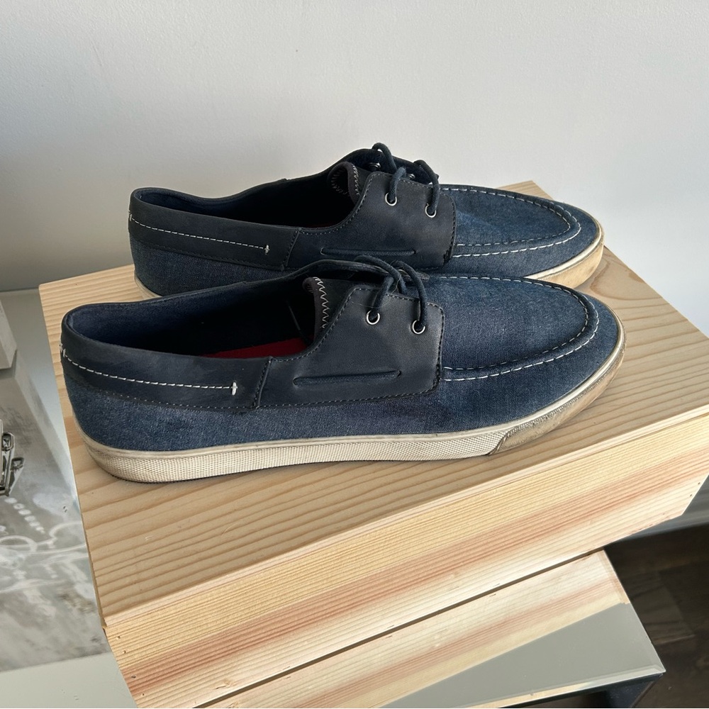 Men's Casual Blue Boat Shoes - Sz 12 GUC